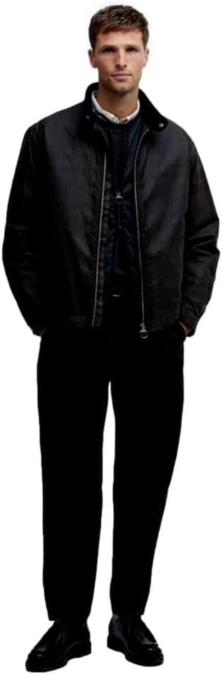 Barbour Men's Harrington Check Waxed Jacket, Dundee Tartan