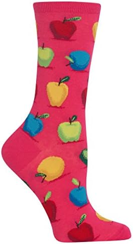 Hot Sox Womens Fun Food & Drink Novelty Crew Socks 1-Pair