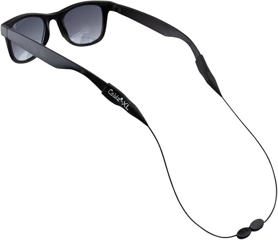 Cablz Monoz Adjustable Eyewear Retainer | Monofilament-Like Line, Adjustable, Off-The-Neck Eyewear Retainer Strap, 14in