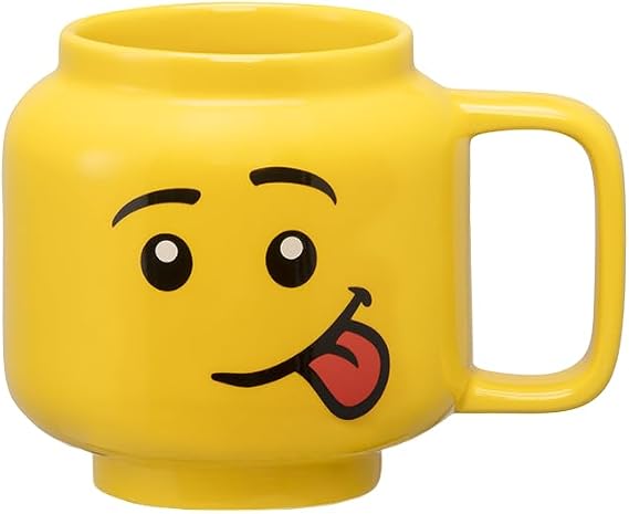 LEGO Ceramic Mug Small - Silly - 255 ml | Perfect Mug, Gifts for Men, Mugs for Kids and Women Cool, Fun, and Unique Small Cup for All Ages Dishwasher Safe