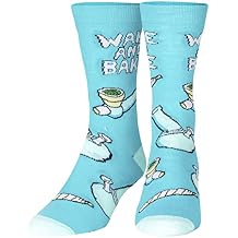 Crazy Socks Cheech & Chong & Retro Smoke Humor Novelty Crew Socks Large Funny Graphic Gift Socks