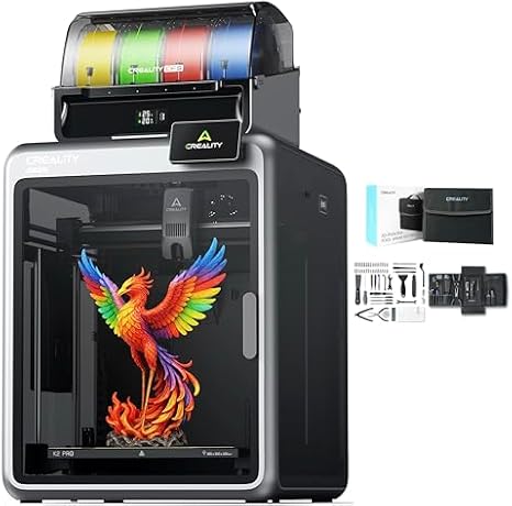 Creality K2 Pro Combo (A) 3D Printer, Multicolor 3D Printer with CFS Bundle with Creality 3D Printer Tools Kit
