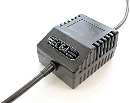 C64 PSU Classic Black US - Replacement Commodore 64 Power Supply, US Plug