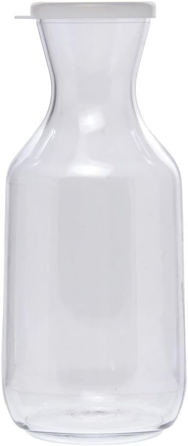 Cambro WW1500135 Clear Camwear Camliter 1.5 L Decanter with Lid