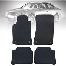 FZJDSD Black 4Pcs Front & Rear Floor Mats Carpet Velour Replacement Compatible with Mercedes-Benz W211 E-Class 2003 2004 2005 2006 2007 2008 2009