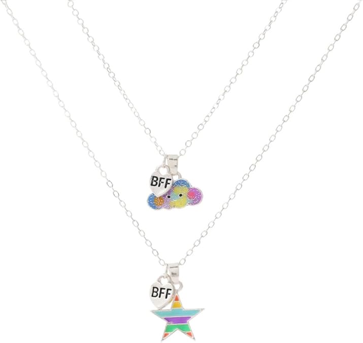 Friendship Necklace BFF Necklace for 2/3/4 Best Friend Love Heart Pendant Birthday Friendship Gifts for Friends Bestie