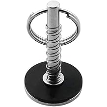 heyous Marine Grade Stainless Steel Hatch Cover Pull Handle with Spring Hidden Pin Button for Boat Yacht Storage Fishing Diameter: 1/4", Length: 2"
