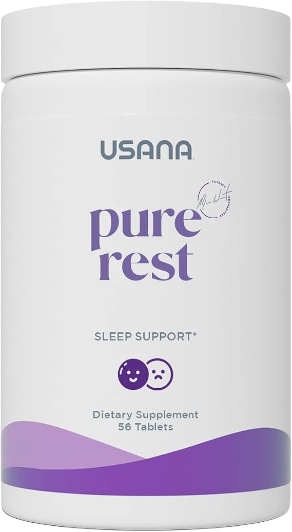 USANA - Pure Rest Melatonin - Sugar Free Dissolvable - 56 Tablets | With Fast-Acting Melatonin, Sugar-Free Dissolvable Tablets, Non-Habit Forming Formula For Sleep-Wake Cycle Support
