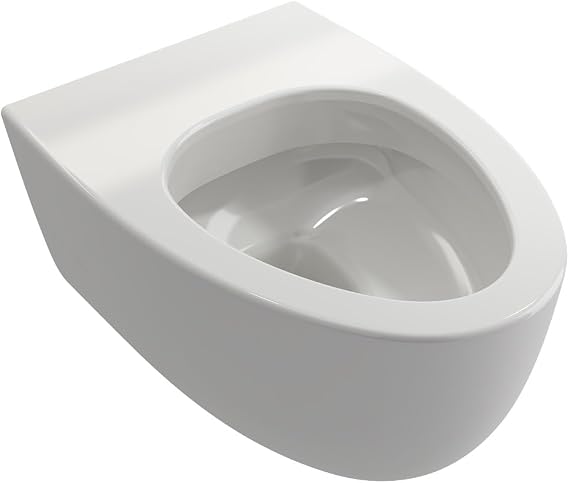 BOCCHI Milano Wall-hung Elongated Toilet Bowl in White