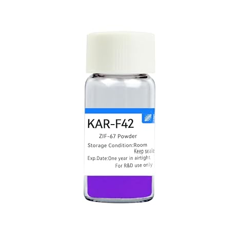 Metal Organic Frameworks MOFs ZIF-67 Purple Powder KAR-F42 Ideal for Gas Storage, Separation, and Catalysis, CAS: 46201-07-4 (1 Gram)