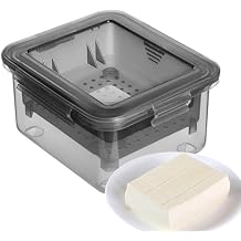 Tofu Press, Vegan-Friendly Tofu Press Machine,Paneer Press, The Original BPA Free, Dishwasher Safe Food Squeezer and Drainer Machine with Drip Tray - Ideal for Meal Prep(Grey)
