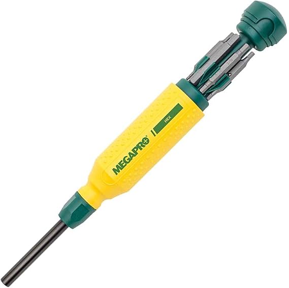 Megapro - 151HX-CS 151HX 15-In-1 Hex Driver, Yellow/Green Yellow/Green