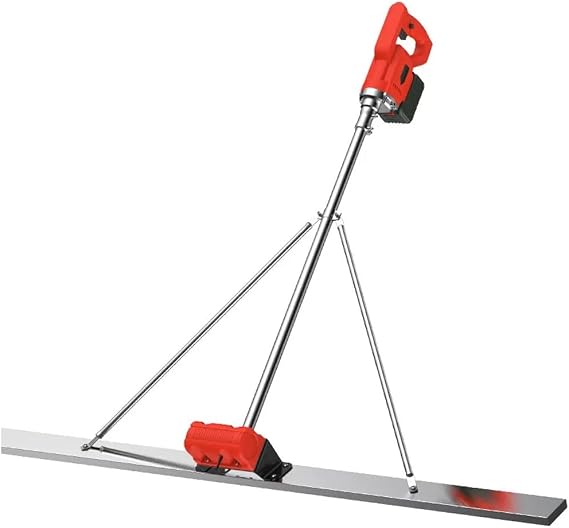 150cm 21V Electric Concrete Vibration Ruler, level Floor Electric Scraper, Widening and Thickening Manual Ground Leveler DOLUNTO (Color : With 1 battery)