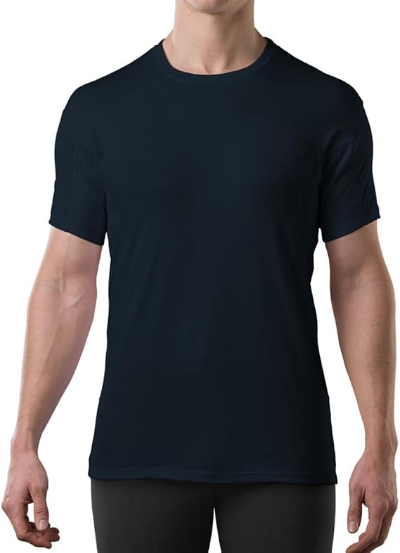The Thompson Tee Men's Sweatproof Undershirt | Cotton V Neck | Original Fit | with Sweat Pads