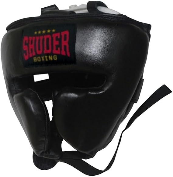 T-Headgear Genuine Leather Sparring Training Boxing MMA Muay Thai