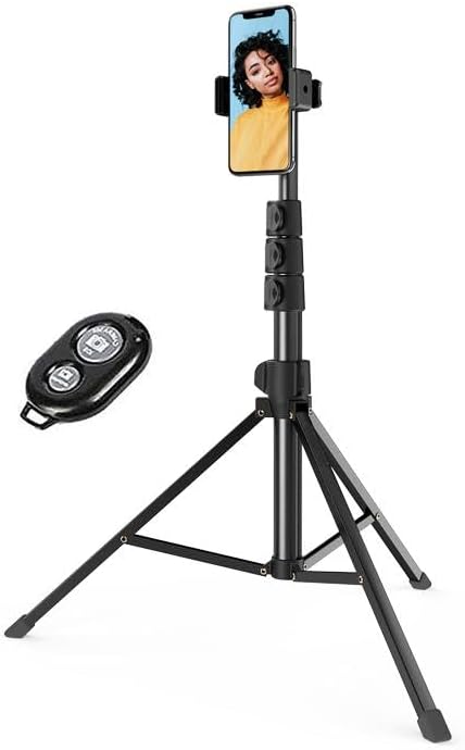 Tripod Selfie Stick Wireless Monopod Compatible with Samsung Galaxy S25 Ultra, Remote Shutter Built-in Self-Portrait Extendable Stand