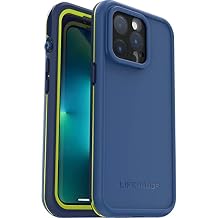 LifeProof iPhone 13 Pro (ONLY) FRE Series Case - ONWARD BLUE, waterproof IP68, built-in screen protector, port cover protection, snaps to MagSafe
