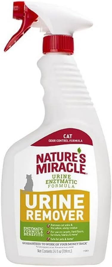Nature's Miracle Cat Urine Remover, Enzymatic Cleaner, 24 oz