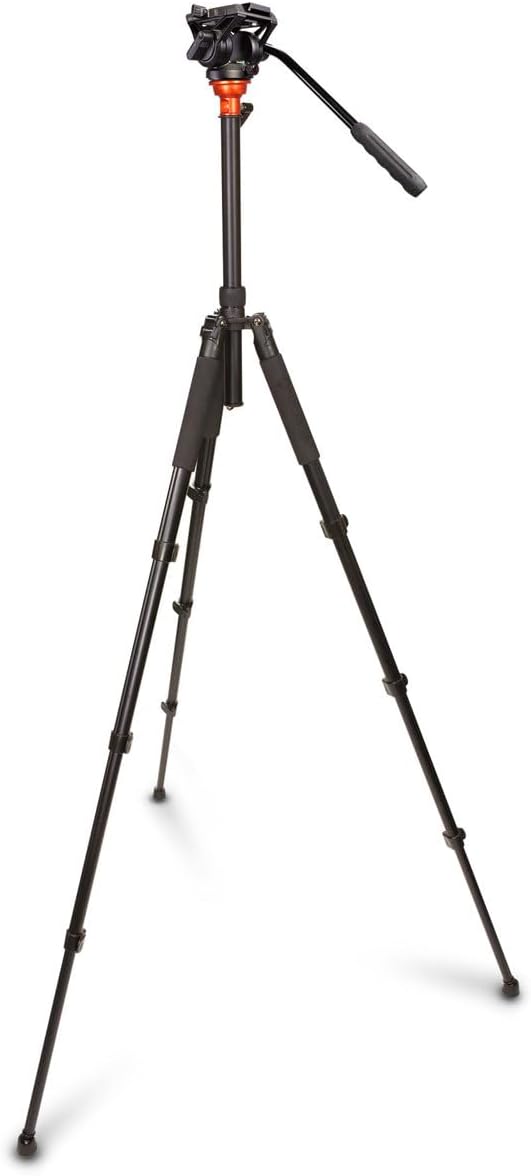 Padcaster 4-Section Carbon Fiber Tripod/Monopod with Fluid Head
