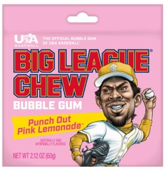 Bigg Leaguee Chew Pinkk Lemonade Bubble Gum 1-Pack - 2.12oz