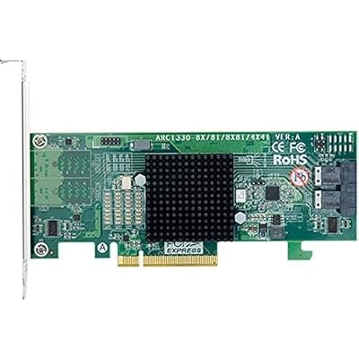 Areca ARC-1330-8I PCIe 3.0 12Gbs SAS Host Adapters wSFF-8643 Connector