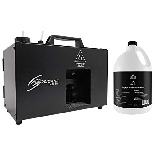 Audiosavings Bundle: Hurricane Haze 1DX Water Based Haze Machine Hazer Bundle with HFG HF-G Gallon of Performance Haze Juice Fluid Replaces HJU 2 Items