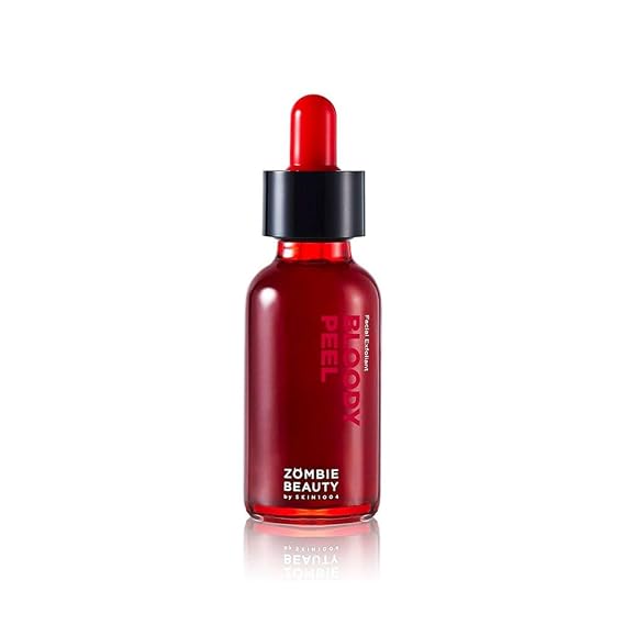 SKIN1004 Bloody Peel 1.01 fl.oz, 30ml AHA 17% Peeling Solution, Pulls off Dramatic Exfoliation Effect with Special Home-care