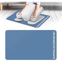 Under Desk Elliptical Mat - Non-Slip Exercise Equipment for Peloton Bike, Small Exercise Mat for Desk Workout Equipment