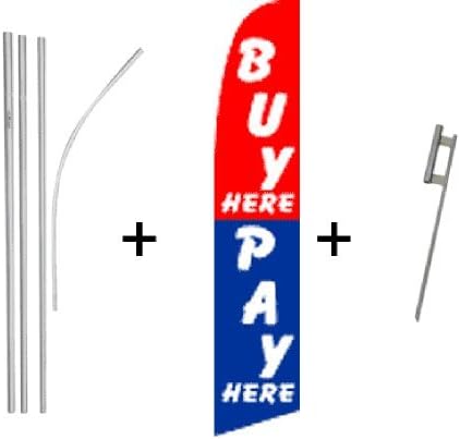 Buy Here Pay Here Super Flag & Pole Kit