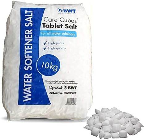 BWT Cure Cubes Water Softener Salt Tablets 10kg Bag - 10TAB Food Grade Salt