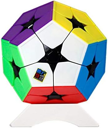 OJIN MoYu MoFang JiaoShi Meilong 2x2 Megaminx Dodecahedron Cube - Cubing Classroom Kibiminx Smooth Twist Puzzle Special Toy With Tripod (Scrub Stickerless)