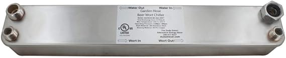 Duda Energy HX3620BWGH:M050 Male Npt Ports Copper Brazed Heat Exchanger