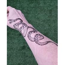 Large snake temporary tattoo || Transfer Fake|| 9.5" x 3" || Halloween