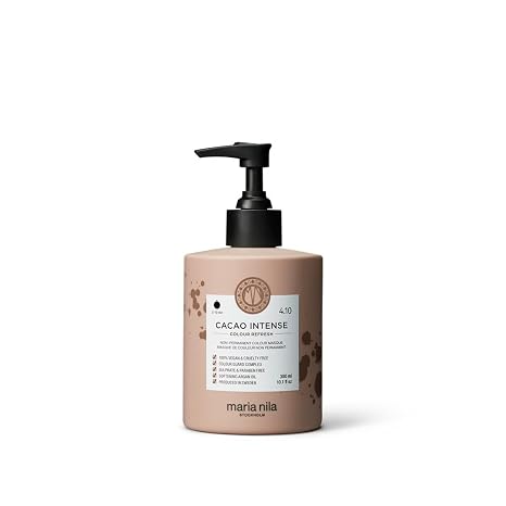 Maria Nila Color Refresh, Cacao Intense, Dark Brown Hair Mask, Semi-Permanent Pigments, 100% Vegan & Sulfate/Paraben free