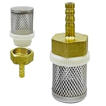 Stainless steel filter copper tube joint 6mm diameter hose connection, garden, swimming pool, fish tank hose filter, Suction Strainers Used to Remove Debris and Reduce Solid Entry(6mm)