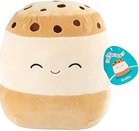 Squishmallows from Kellytoys, Summer time Fun, Join The Squad. (KOAKO The ice Cream Sandwich (7.5 in))