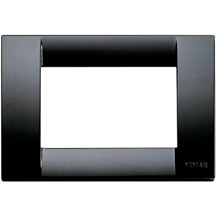 VIMAR Classic Plate, 3 Positions, Technopolymer Black