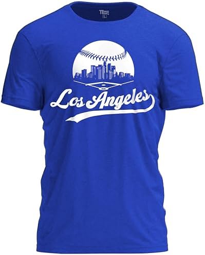 Baseball Shirt Fan Cityscape T-Shirt with Urban Skyline Graphic