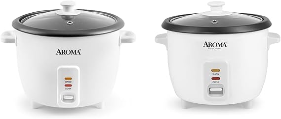 AROMA Rice Cooker 8-Cup 16-Cup ARC-368NG & Aroma 6-cup 1.5 Qt. One Touch Rice Cooker ARC-363NG