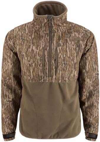 Drake Waterfowl Mens MST CommandXT Eqwader Half-Zip Waterproof Windproof Breathable Resistant Hunting Jacket wDWR Finish