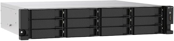 QNAP TS-1273AU-RP-8G-US 12 Bay High-Performance Rackmount NAS with 2 x 2.5GbE Ports, Redundant PSU