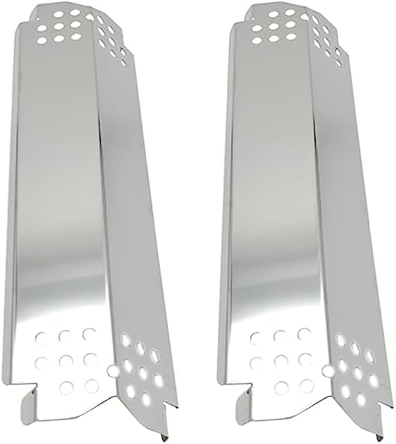 Nexgrill Flame Tamers Replacement Compatible with 720-0830X, 720-0864M, 720-0830H, 720-0925, 720-0888, 720-0882, 720-0898 Gas Grills, Porcelain Steel Heat Shields Heat Plates for 720-0864M (Pack of 2)