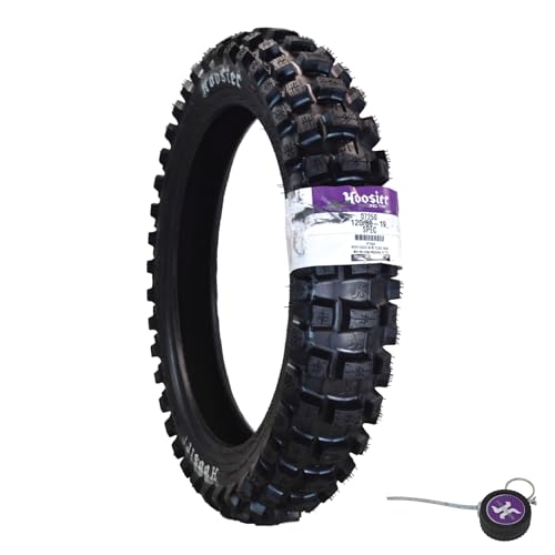 Hoosier Racing Tire 12080-19 Spec HMX Dirt Bike Rear Tube Type Tire with Hoosier Keychain