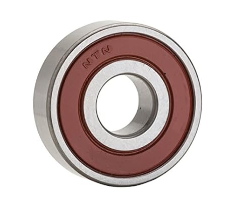 NTN Bearing 6206LU Single Row Deep Groove Radial Ball Bearing, Contact, Normal Clearance, Steel Cage, 30 mm Bore ID, 62 mm OD, 16 mm Width, Single Seal
