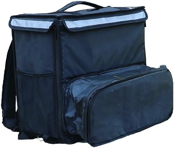 Food Delivery Bag Large Cooler Bags Cake Takeaway Box Freezer Backpack Fast Food Pizza Delivery Incubator Ice Bags Meal Package Car Lunch Box (Color : Black) (Color : Black)