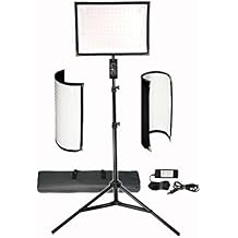 Vidpro FL-180 Flexible Vari-Color LED Light Panel Kit with Stand