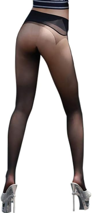 LinvMe Women's Sexy See Through Low Waist Tights Seamless Pantyhose