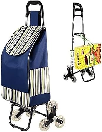 foldable shopping trolley Cart with wheels Folding Shopping Trolley Cart Folding Shopping Cart, Lightweight Shopping Trolley, Stair Climbing Shopping Cart With 6 Wheels, Detachable Backpack, Load Capa