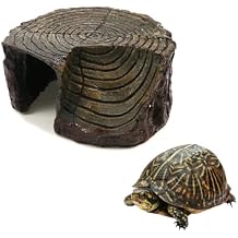 Circular Cave Resin Turtle Basking Platform,Tortoise Dock Resting Rock For Terrarium Accessories Aquarium Decor