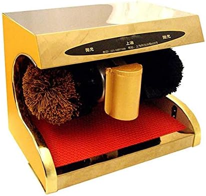 Automatic Shoe Polisher Household Electric Shoe Polishing Machine, Automatic Induction Small Shoe Polisher Electric Shoe polishing Machine(Gold A)